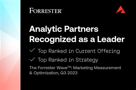 forrester wave marketing measurement and optimization solutions|Analytic Partners Recognized As A Leader in The。